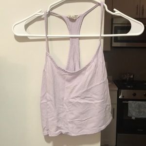 Light purple crop tank top